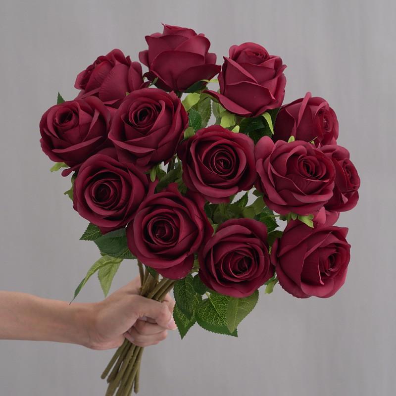 Rosa Artificial Anna Bouquet For Wedding Centerpieces And Event Decoration