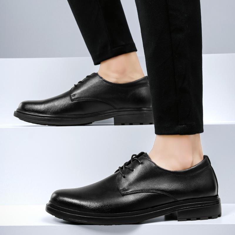 Big Size 38-47 Black Formal Shoes Men Casual Split Leather Shoes Zapatos De Hombre Wedding Dress Shoes Mens Oxford Shoes For Men