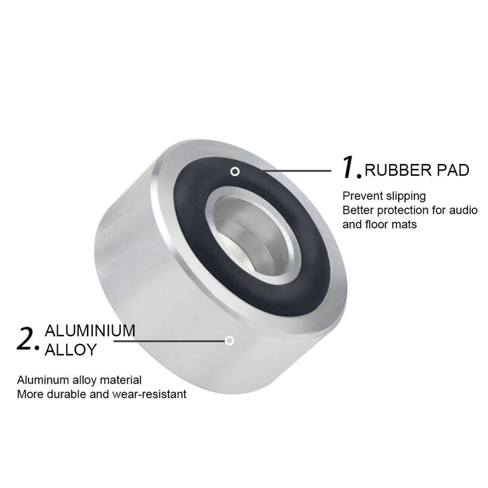 1/4Pcs Aluminum Alloy Feet Pad Isolation Amplifier Base Feet  for Speakers CD Amplifier