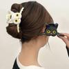 Cute Cat Hair Clip Cartoon Large Hairpin For Women Girl Sweet Style Cat Cross Claw Clip Fashion Hair Accessories
