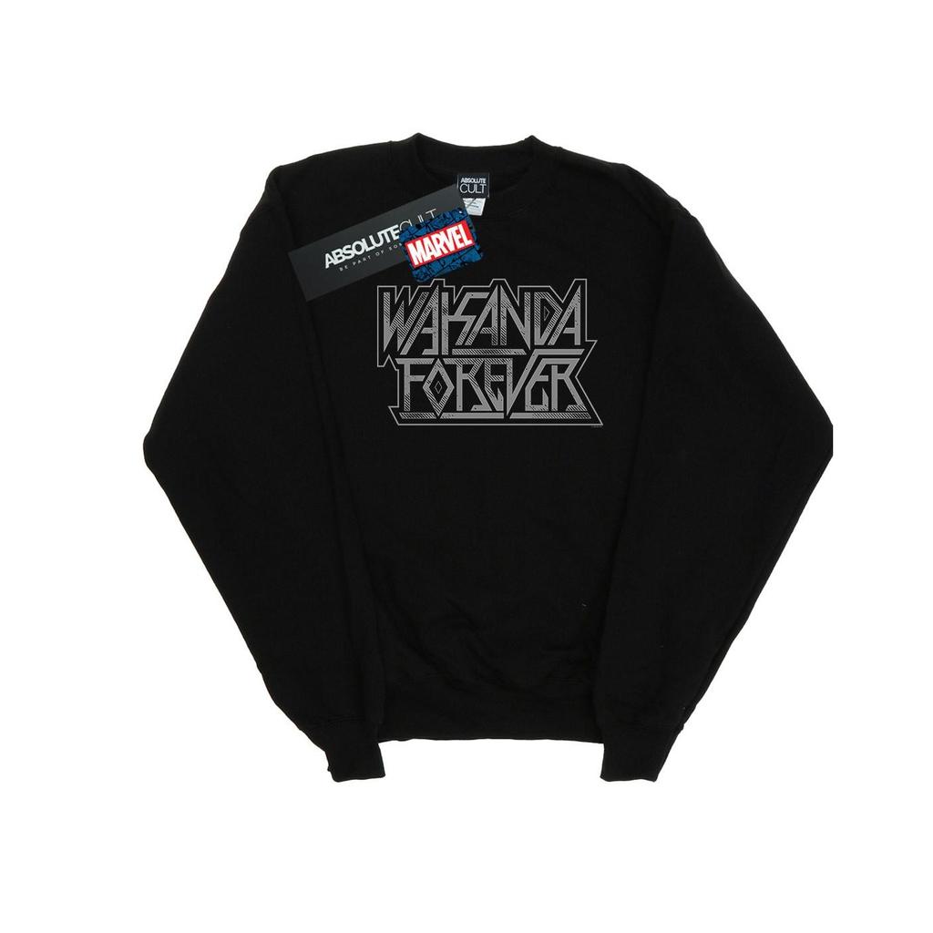 Marvel Mens Wakanda Forever Logo Sweatshirt