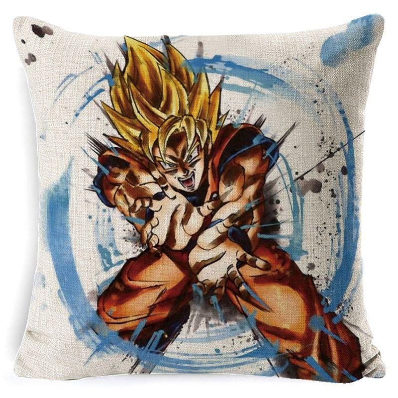 Dragon Ball Kissenbezug Atemberaubender Cartoon Quadratischer Kissenbezug Für Stilvolles Sofa Heimdekor