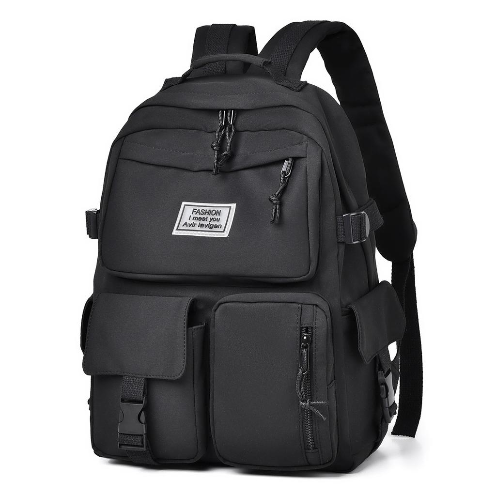 School bag female junior high school high school college student large capacity Korean version trend simple travel backpack campus fashion backpack