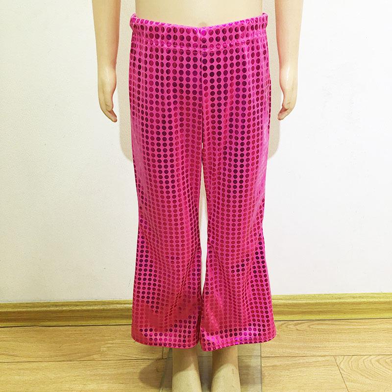 Kinderen Polka Dot Pailletten Zeemeermin Optreden Kostuum Bell Bottoms