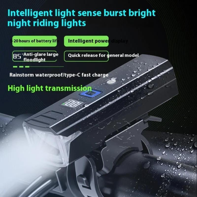 Smart Sensor Bicycle Front Light USB Rechargeable LED Bike Head Lamp MTB Bike Flashlight Bicycle Headlight Cycling Accessories