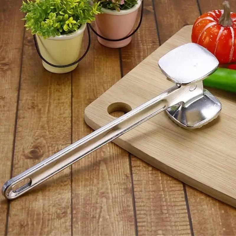 1Pc Meat Tenderizer Hammer Mallet Tool for Pounding Beef Steak Chicken Pork Stainless Steel Kitchen.