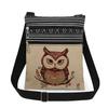 1PC Owl Print Tote Bags Women Shoulder Handbags Postman Package 6897