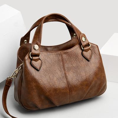 Mote kvinners lærhåndveske Topphåndtak Vesker Skulderveske for kvinner Tote Bag Luksus designervesker for kvinner