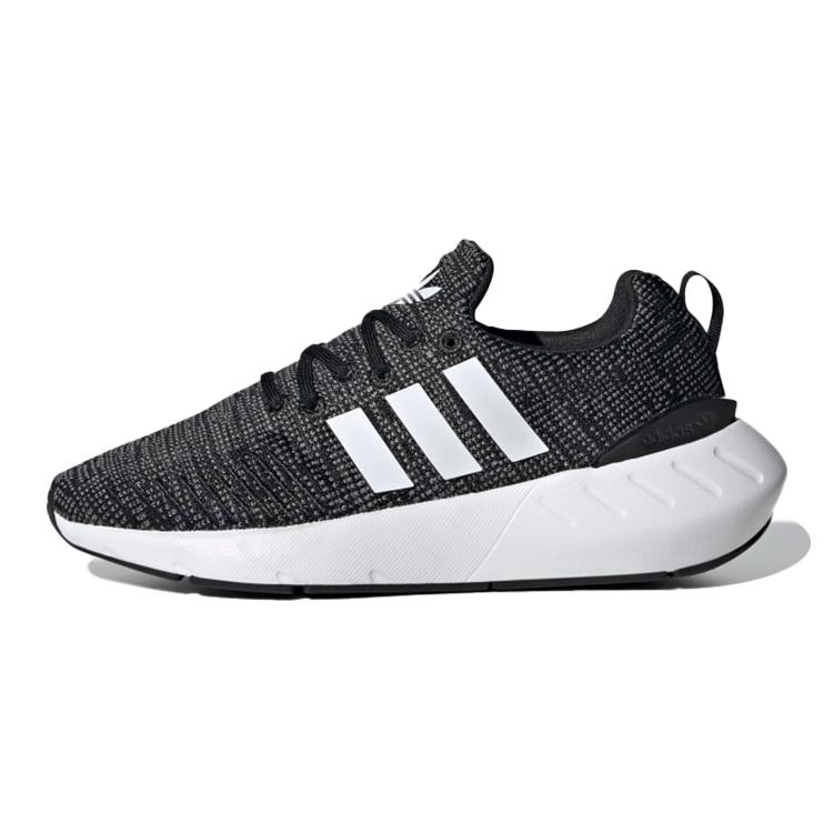 

Adidas Originals Swift Run 22 J Минималистичный стиль Устойчивые к истиранию Низкие Детские Беговые Кроссовки Черный Белый GW8176 37⅓