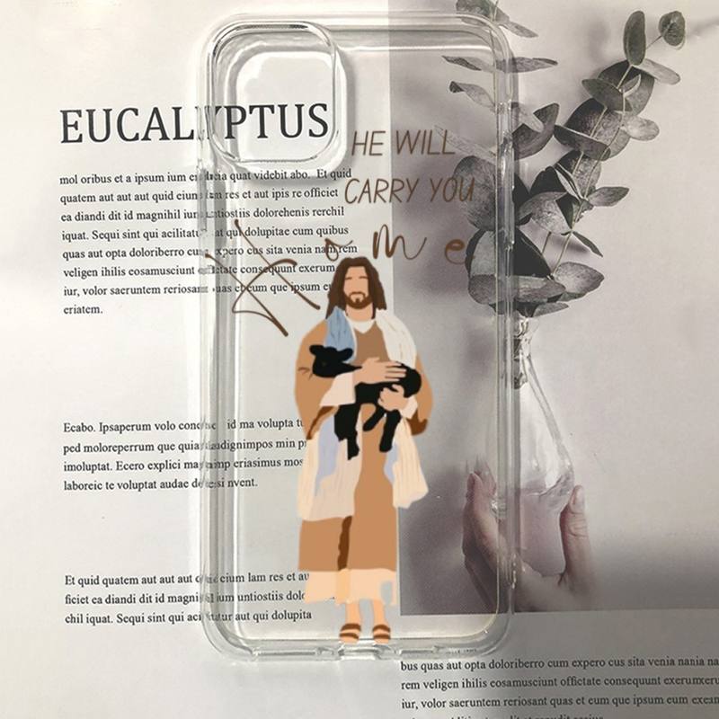 New Faith Christian Religious Jesus Clear Phone Case for iPhone 11 12 13 mini pro XS MAX 8 7 6 6S Plus X 5S SE 2020 XR case