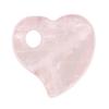 Natural Quartz Heart Palm Stone Cute Mini Polished Love Shaped Healing Stone with Hanging Hole for Reiki Meditation Gifts