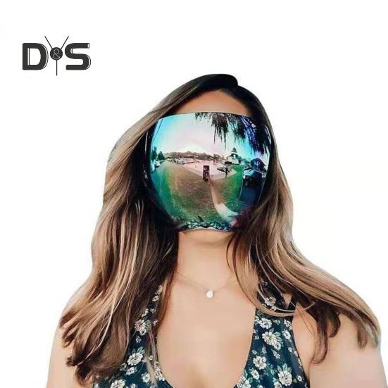 Okulary przeciwsłoneczne z pełną twarzą dla mężczyzn i kobiet, okulary z lustrzaną osłoną, okulary ochronne z pełną twarzą, do jazdy na rowerze, biegania, uprawiania sportu