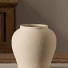 Terracotta Ceramic Vase: Rustic Pottery Flower Vessel for Living Room, Hotel, or Outdoor Décor