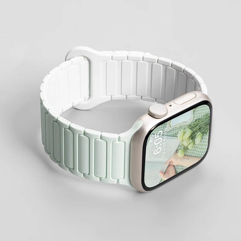 Jingyi Silicone Strap for Apple Watch S7/S8/S9/S11 and iWatch10 with Magnetic Closure