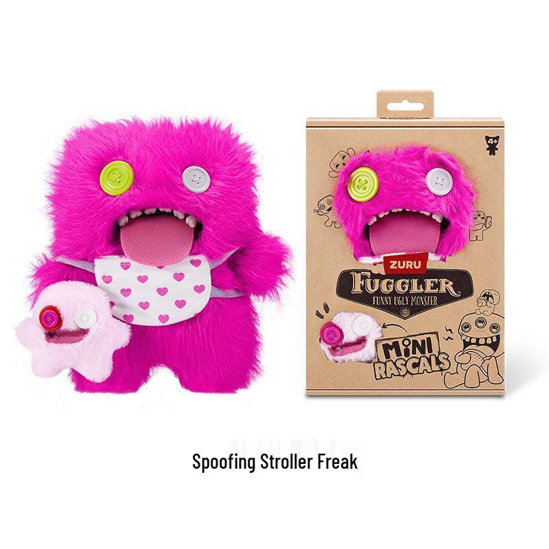 Fuggler Cute Monster Baby Stroller Plush Dolls - Ugly Cute Trendy Toy Figures