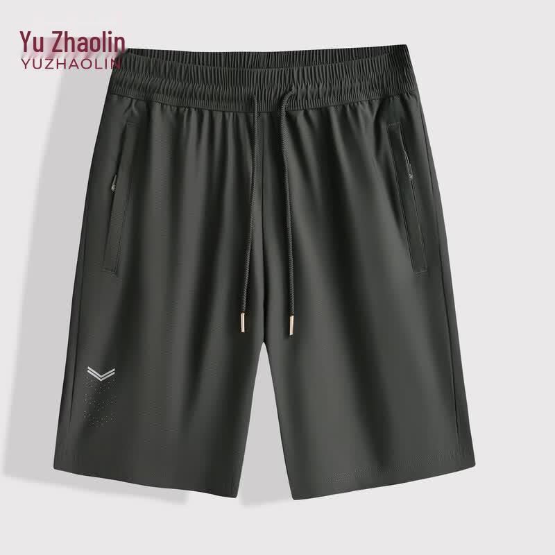 YUZHAOLIN Men s Plus Size Ice Silk Quick Dry Loose Fit Shorts 6XL