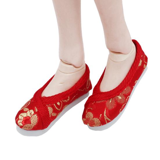 1 Pair 7.8cm Pretty Chinese Style Gift Simulated 60cm Ball Jointed Girl Doll Cloth Shoes Styling Supplies BJD Flat