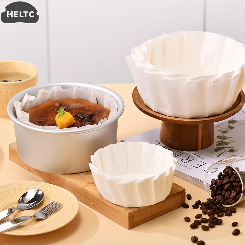 50 Sheets 3.5/4/5/6/8inch Foldless Cupcake Liner Baking Cup For Wedding Party Muffin Cake Mold Oil Paper Pad Oilproof Cake Wrap