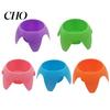 Portabicchieri da Spiaggia con Colori Vivaci Impilabile Portatile Accessori per Bevande Telefoni Snack Crema Solare Organizer Senza Sabbia Viaggio Campeggio Picnic