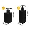 Mattschwarzer 304 Edelstahl Seifenspender Quadratisches Design Seifenspender Flüssigseifenspender für das Badezimmer