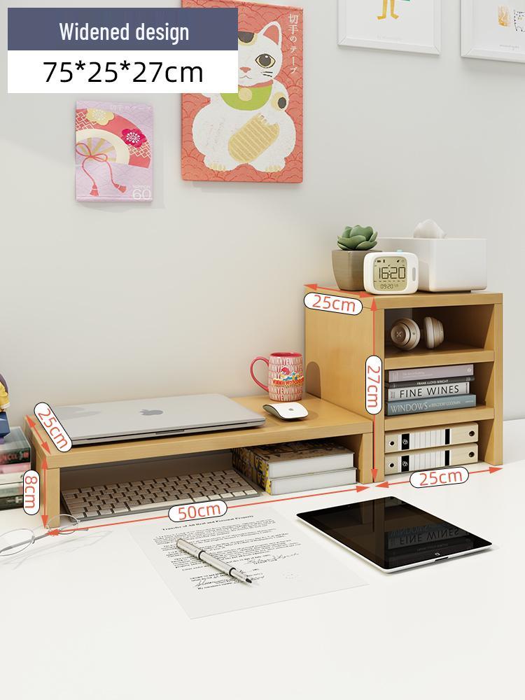 Wooden Laptop & Monitor Riser Stand for Desktops