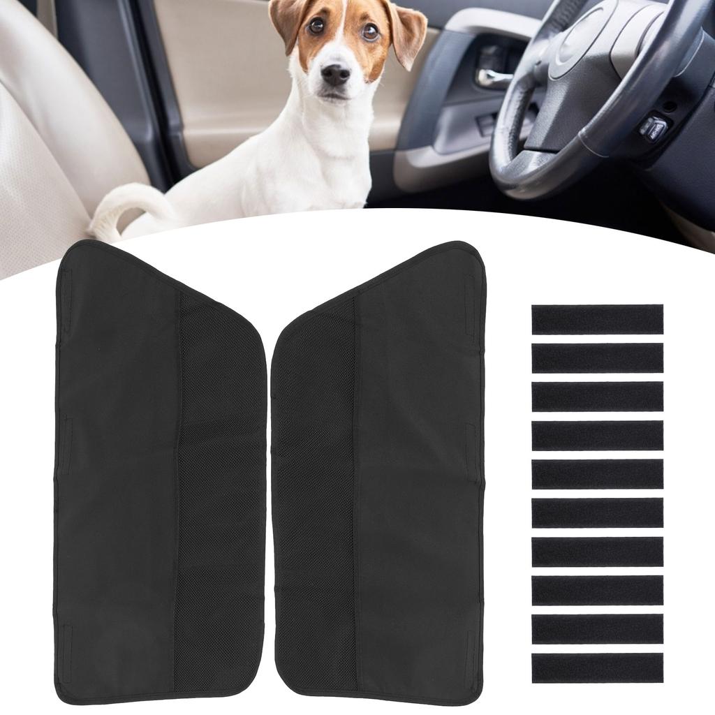 2pcs Pet Car Door Guard Protector Storage Bag AntiScratch for Dog Traveling Outside