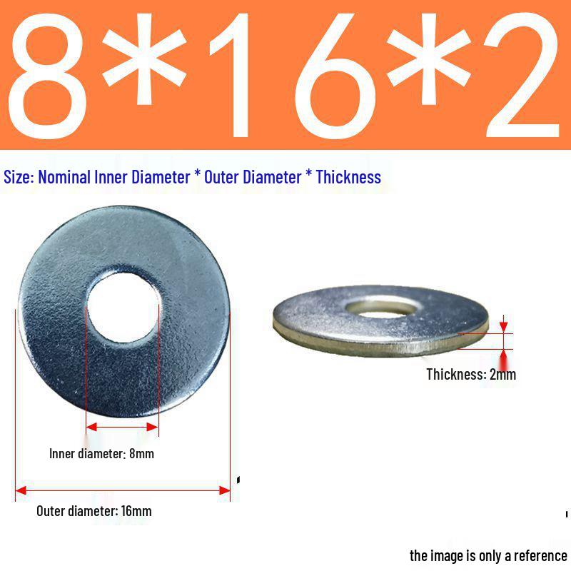 Galvanized Flat Metal Washer Spacer M3-M60