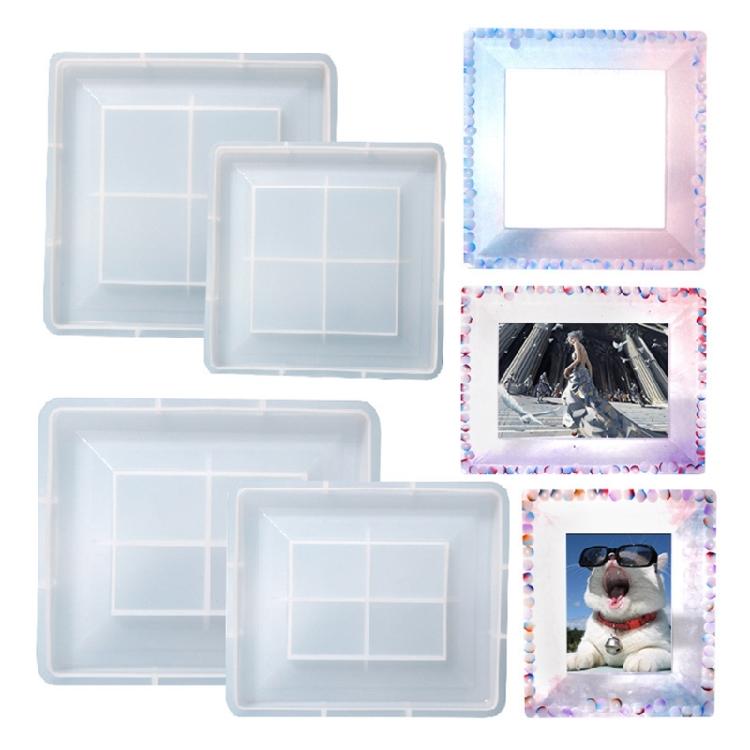 Large Photo Frame Silicone Mold Square Picture Frame Mold for DIY Crafts Making