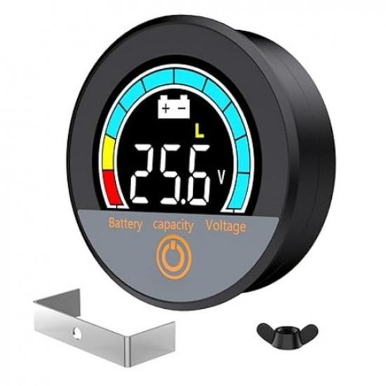Battery Monitor 12V 24V 36V 48V 60V 72V 84V with Backlight Battery Voltmeter-A