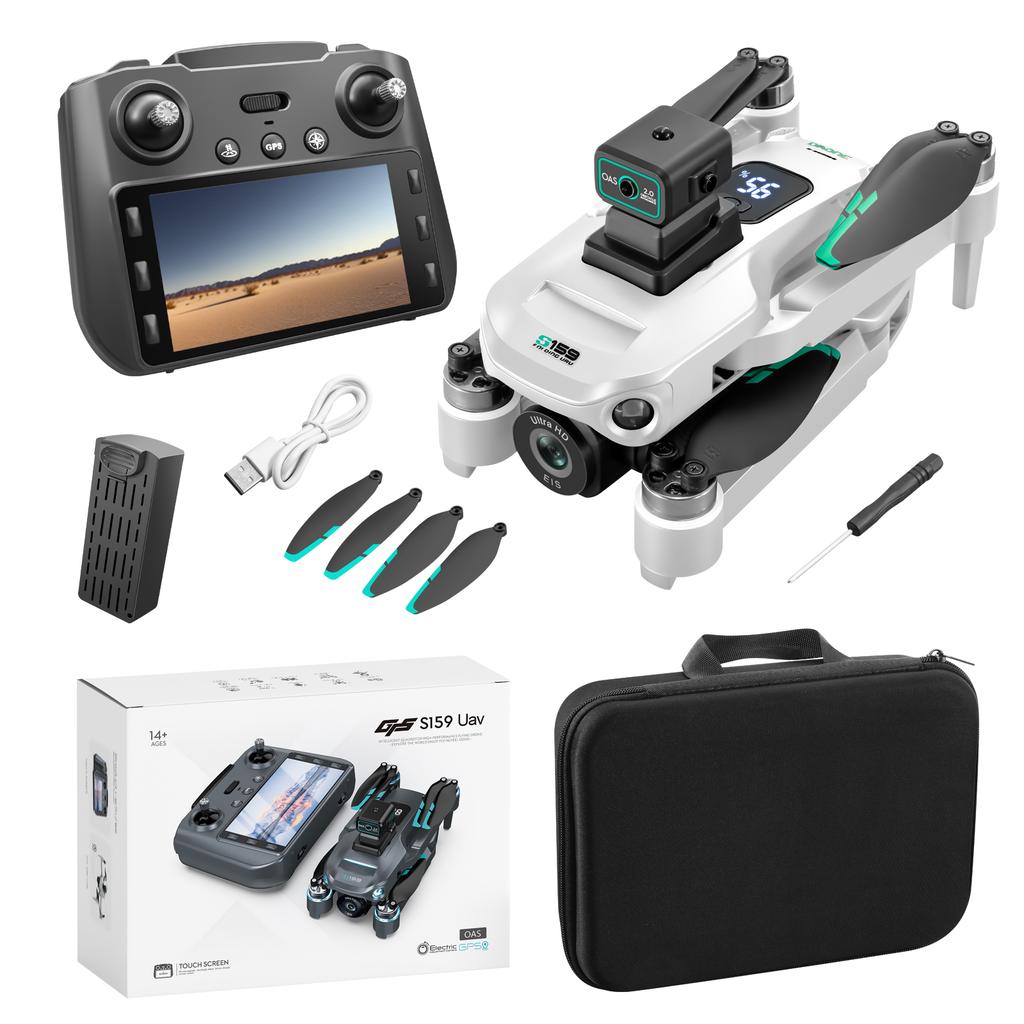 New GPS Drone Pro 5G Dual-Camera 8K HD Aerial Photography Drone with Screen Omnidirectional Obstacle Avoidance Dron RC Toy Boys