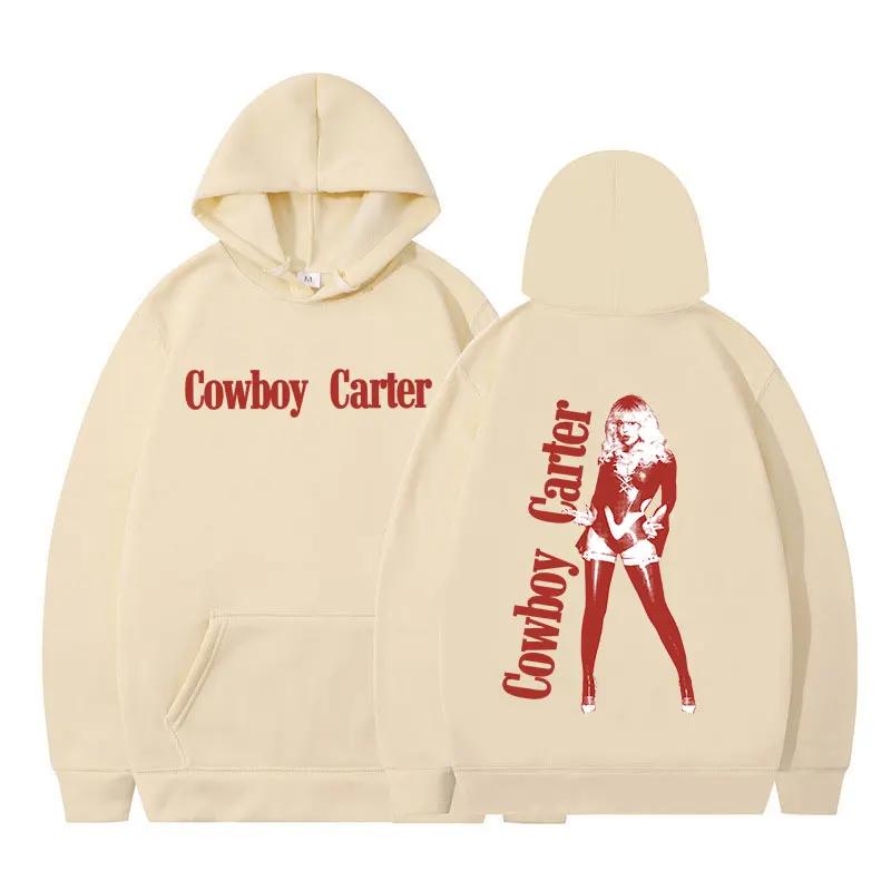 Cowboy Carter 2024 Album Hoodies Men Women Fashion Harajuku Hooded Sweatshirts Vintage Long Sleeve Pullover Fans Gift Streetwear