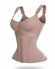 New Zipper Mesh Shapewear Enhanced Version Breathable Tight Corset for Women Outerwear Waist Cincher with Bra Shaping Top