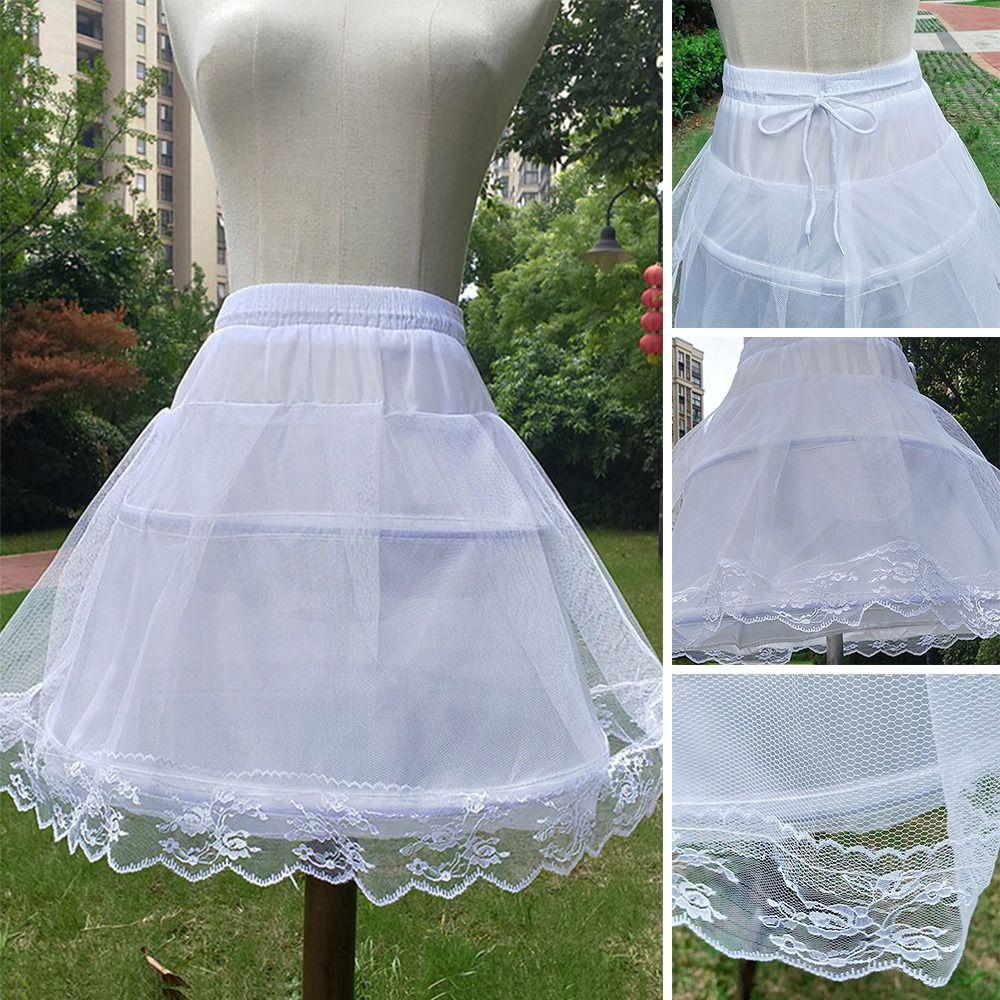 Lolita Petticoat White Crinoline Skirt Fashion Wedding Petticoats  Party Dress