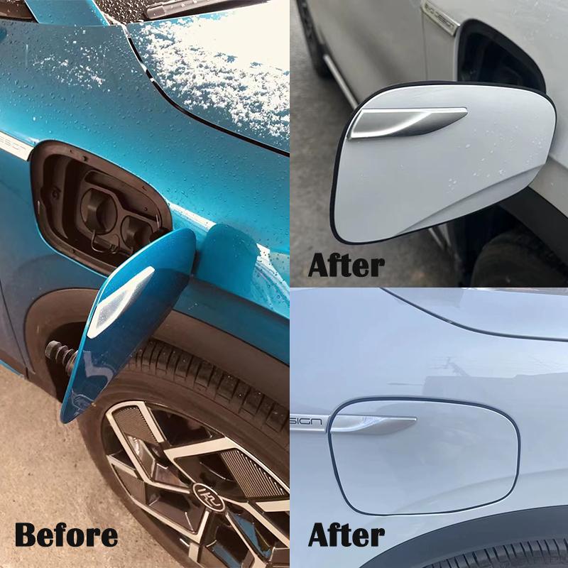 Port de încărcare auto Dop de praf Capac de protecție Inel de etanșare din cauciuc Autocolant pentru port de încărcare pentru B/YD EV Atto 3 yuani plus Accesorii