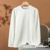 Long-sleeved Sweatshirt Popular Solid Color Round Neck T-shirt Autumn and Winter Bottoming Shirt Men's Tops
