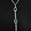Emerald Bust Chain, Sexy Fashion Bikini Body Jewelry, Minimalist Rhinestone Elegant European & American Style Body Accessory