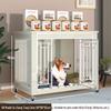 Solid Wood Dog Crate with Toilet Separation - Small to Medium Dog Wooden Cage/Villa