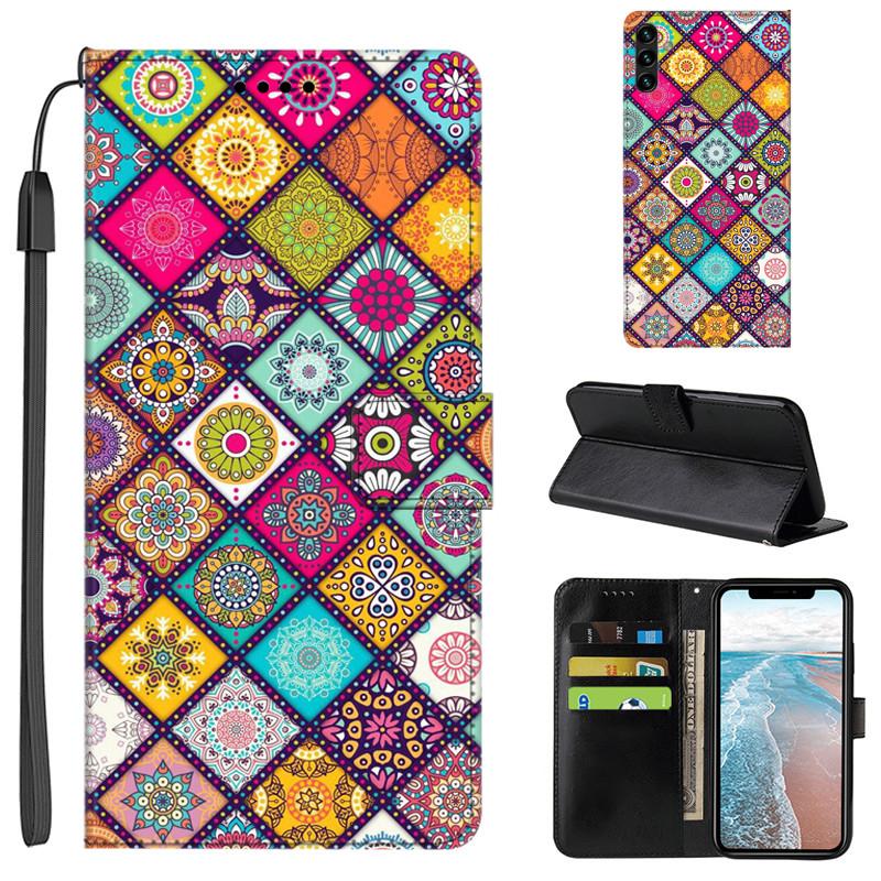 Flip Leather Case For Samsung S24 Ultra 5G Cover Book Wallet Seascape Coque for Samsung Galaxy S23 S22 S21 S20 Ultra S24Ultra