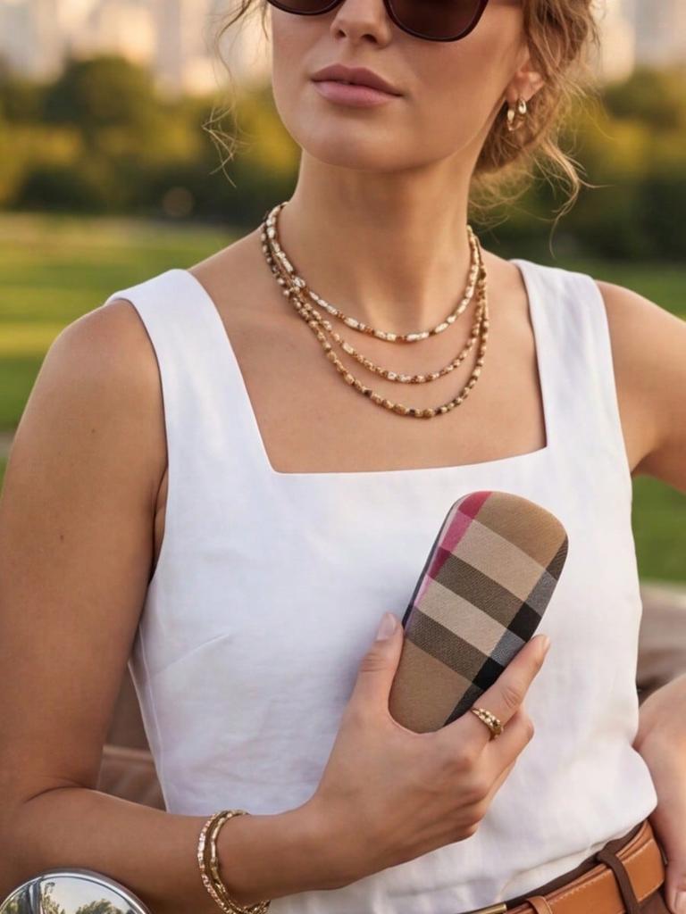 Burberry Pouzdro na brýle s kostkovaným vzorem