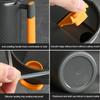 Stainless Steel Coffee Cup Mug With Lid Coffee Mug Double Wall Coffee Tumbler With Handle Heat-resistant Drinkware