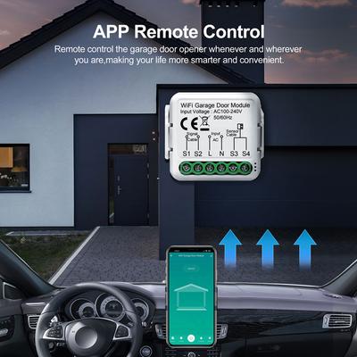 Tuya WiFi Garagentoröffner-Controller, Mobiltelefon-Fernbedienung, APP-Steuerung, kompatibel mit Alexa