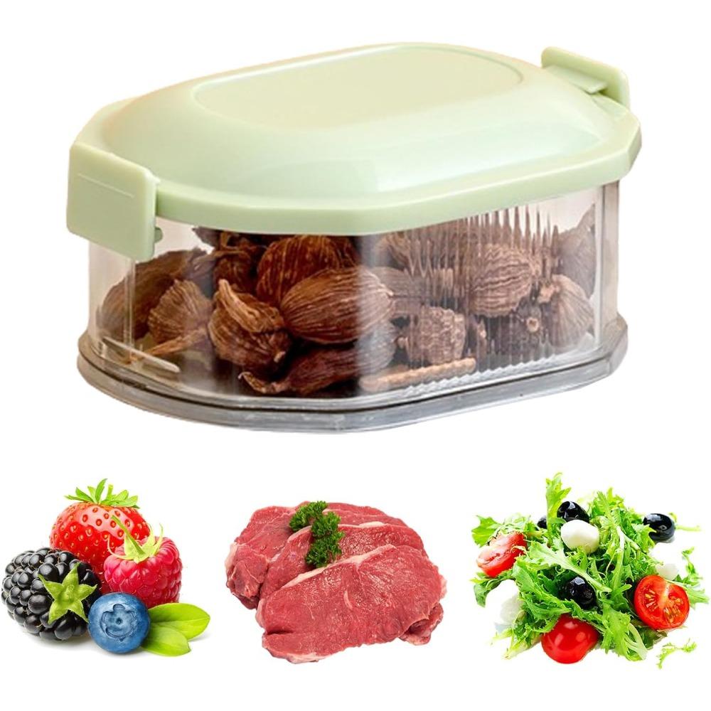 Luftdichte Küchengewürz-Aufbewahrungsbox – Feuchtigkeitsdichter, Frischhaltebehälter für Zwiebeln, Ingwer, Knoblauch & mehr