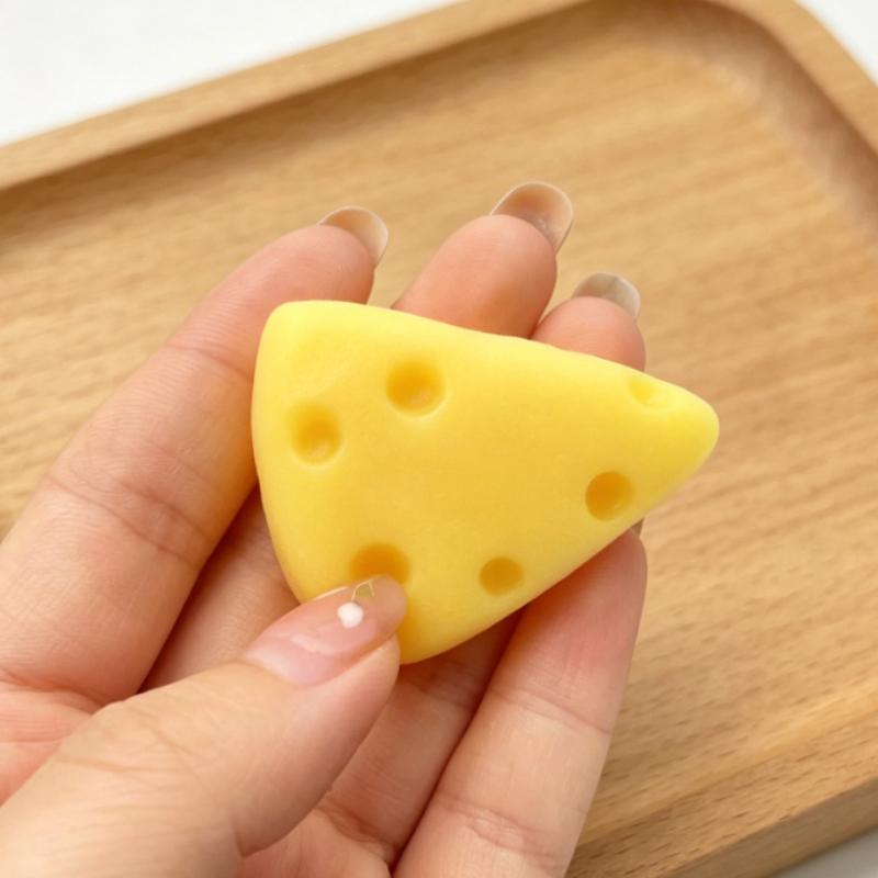 

Soft Transparent Cheese Squishy Toy Mochi Dessert Squeeze Party To Sensory Squeeze Pinching Silky Toy Simulation Toy Gift