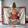 Home Alone Christmas Print Flannel Blanket High Quality Warm Comfortable Cover for All Seasons Perfect for Gifts Home Decor