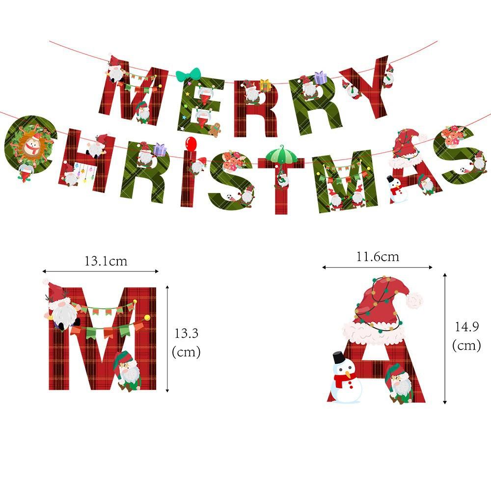 Christmas Banner Christmas Tree Ornaments Merry Christmas Decoration For Home Santa Claus Pendant Xmas Gifts New Year 2025 Gift