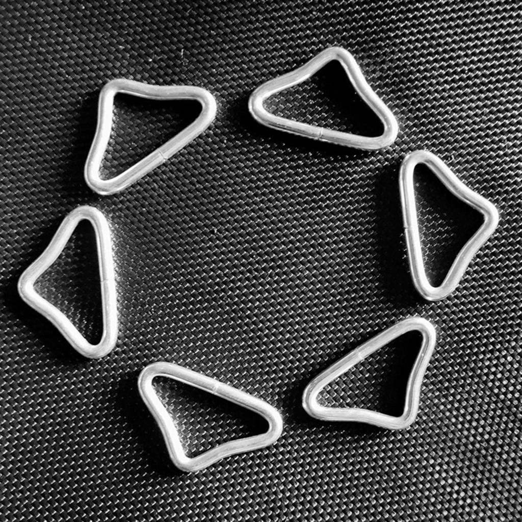 Triangle Buckle Accessories Spring Buckles Connectors High Strength Steel Ring for Kids