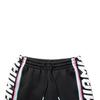 Li Ning Sports Série Basketball Imprimé Lettres Pantalon de Sport Jambe Droite Homme Bas Noir AKLR943-2