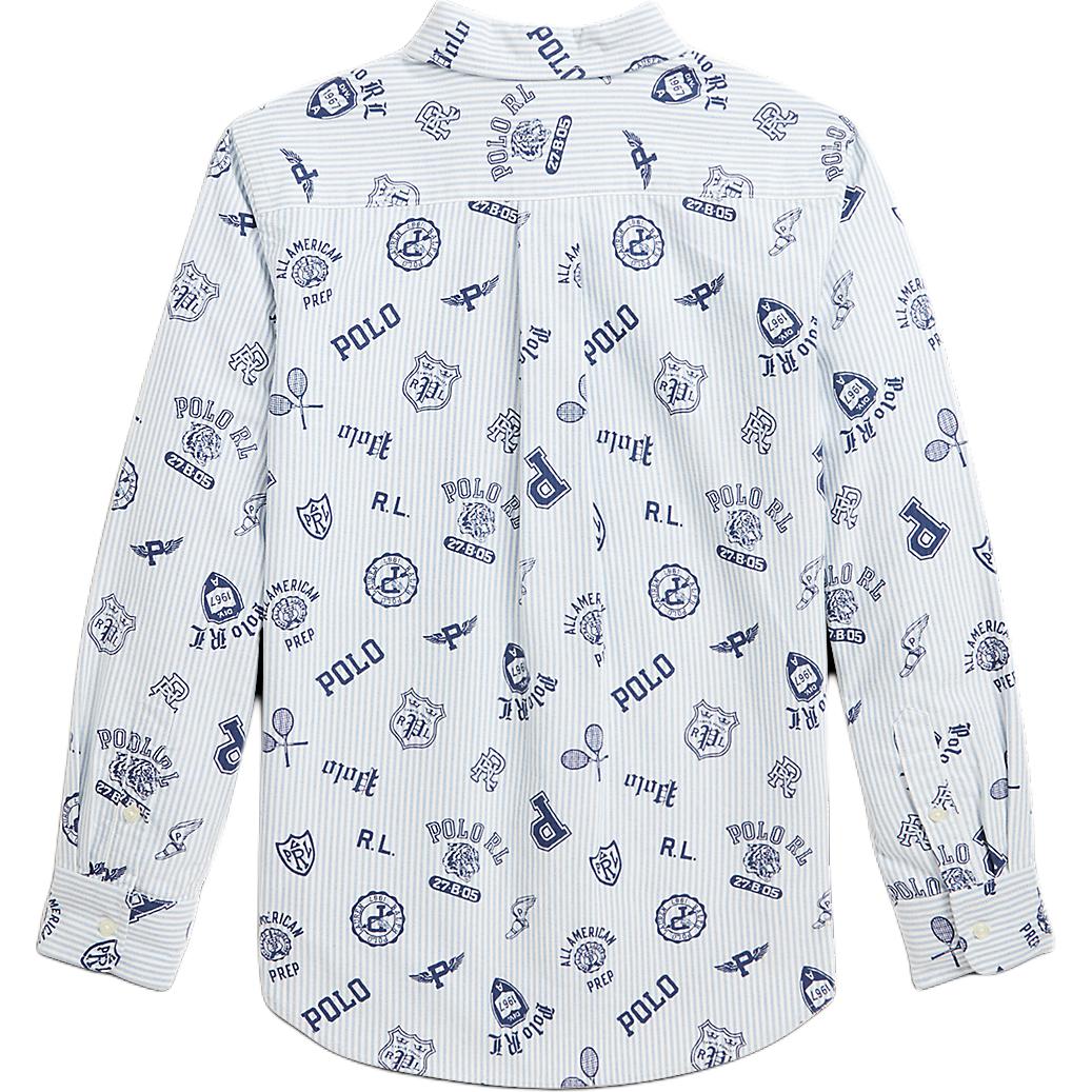

Рубашка с длинным рукавом с логотипом Polo Ralph Lauren Детские рубашки Белый CWPOWOVY6820514-999 L