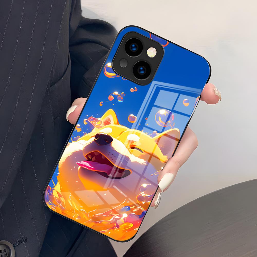 S-Shiba I-Inu Phone Case For IPhone 17 Pro Max 15 Pro 16 14 Plus 12 13 Mini 11 Pro Shockproof Glass Cover