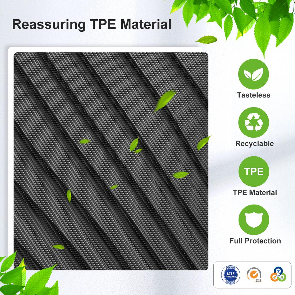 SMABEE for Volvo XC60 2018-2025 Fuel Car Floor Mats Trunk Pad Cargo Liner TPE 3D Foot Mat All Weather Black